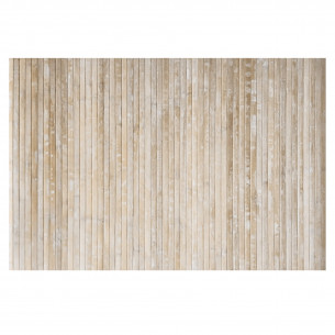 Tappeto bamboo antiscivolo bianco gesso - ECODECO